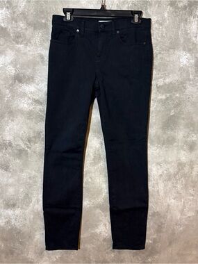 Madewell Black High-Rise Jeans with Branded Button (love 23)